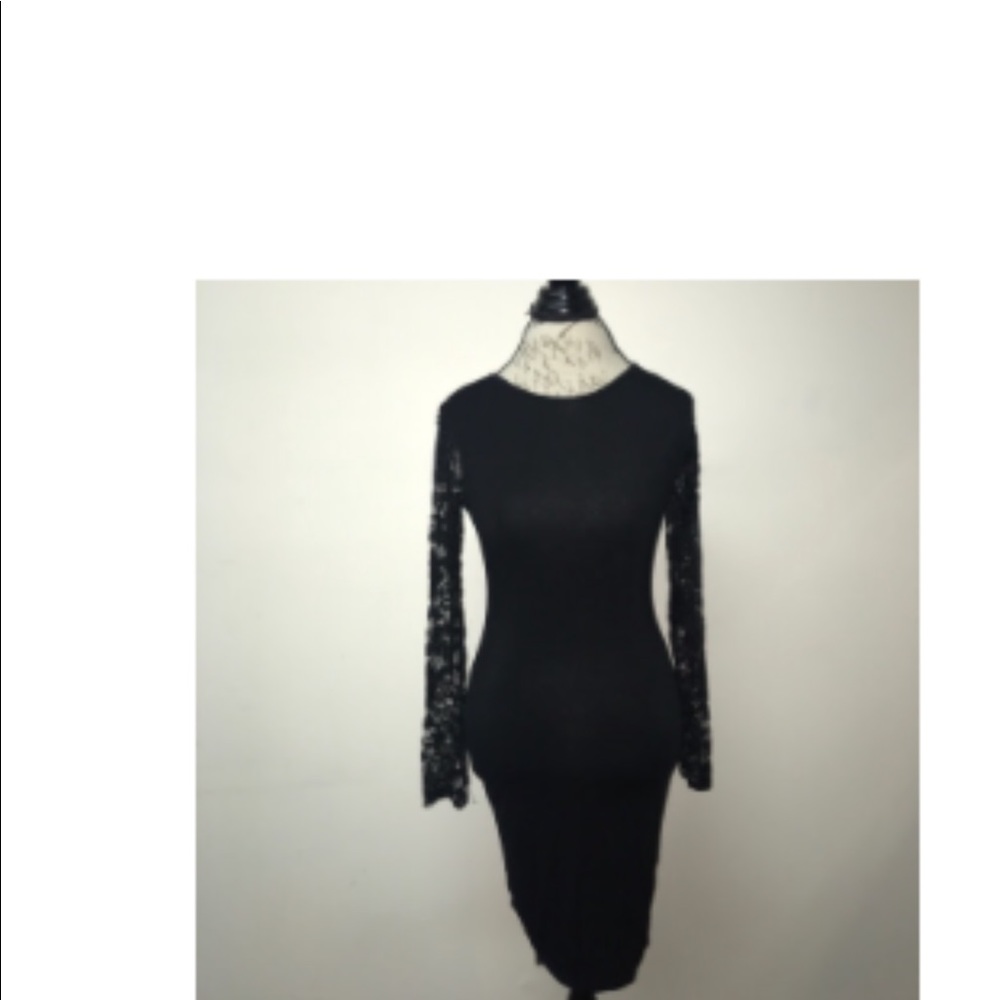 Lace Sleeved Dress